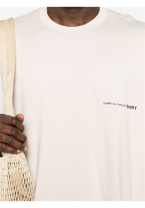 printed t-shirt uomo beige COMME DES GARÇONS SHIRT | FO-T0234